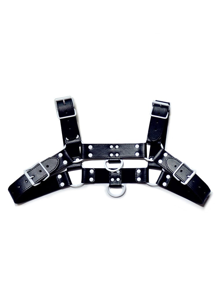 menaful White / One Size Men's Pu Leather Sexy Shoulder Strap Harness