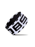 menaful White / One Size Unisex Sports Elastic Letter Armband x 1