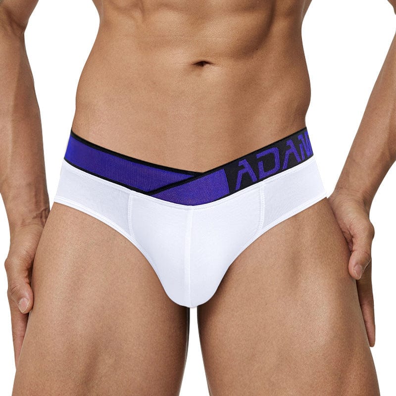 Menaful™ white+purple / M Men's Low Rise V-Shaped Waistband Sexy briefs