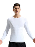 menaful White / S High-stretch Quick-drying Running Fitness Clothing