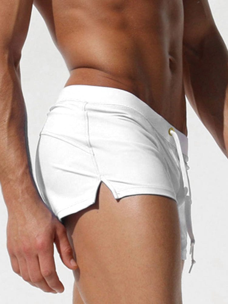 menaful White / S Men's Quick-drying Swimming Trunks (High Quality Version)