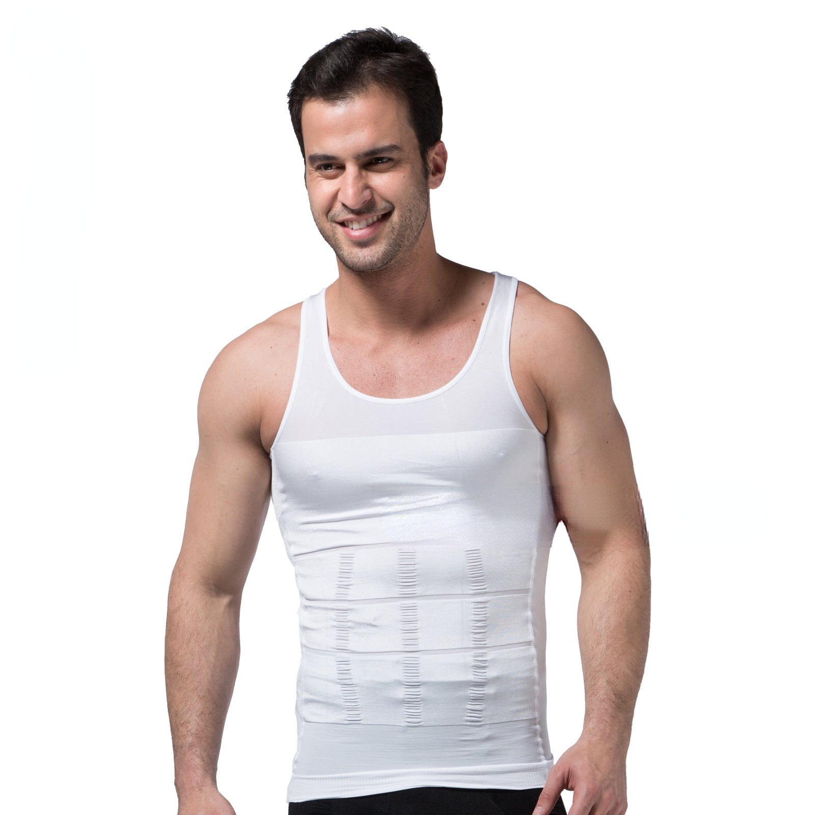 Menaful™ white / S Men's Seamed 140D Nylon DTY FIRMING Panels Vest