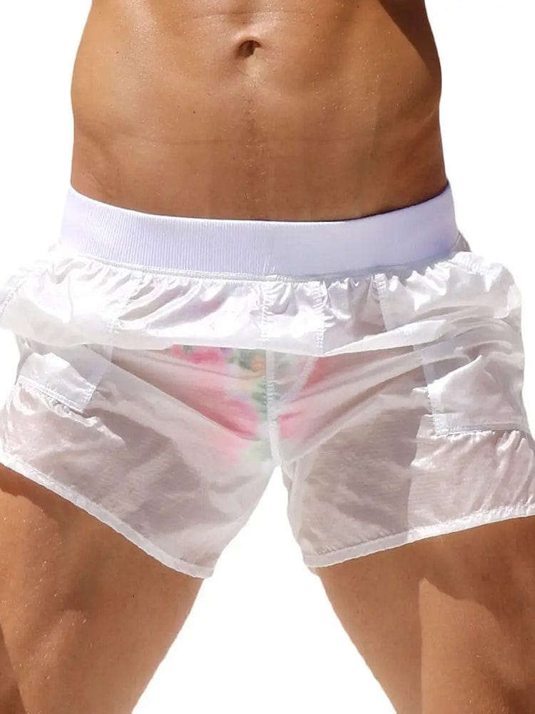 menaful White / S Men's Transparent Board Shorts