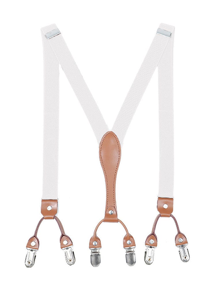 menaful White Two-layer British Shoulder Strap