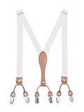 menaful White Two-layer British Shoulder Strap