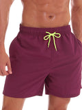 menaful Wine Red / M Men's Beach Shorts Sports Pants