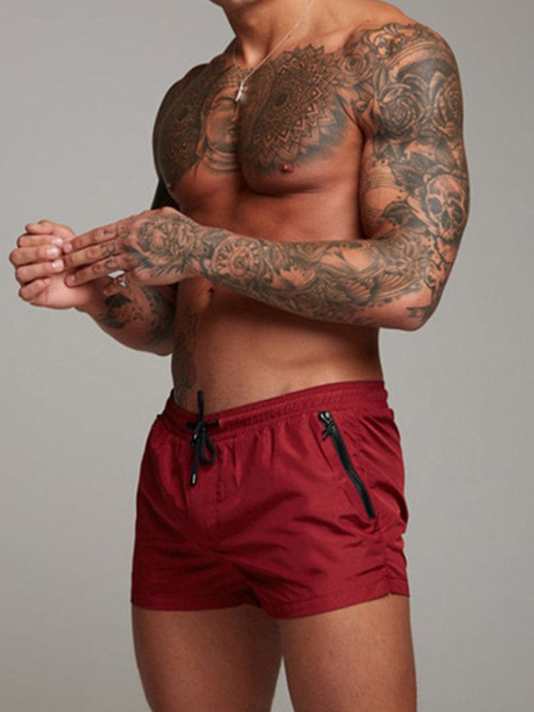 menaful Wine Red / S Men's Outdoor Gym Shorts
