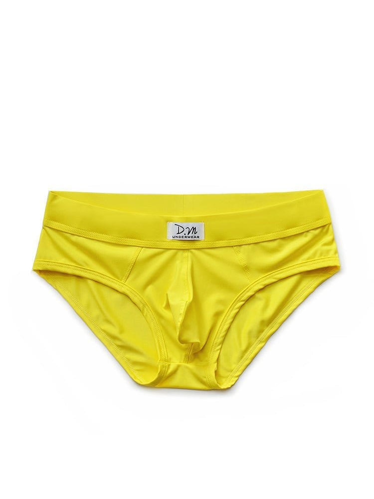 menaful Yellow / M Alphabet Polyester Breathable Briefs