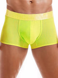 menaful Yellow / M Ice Silk Breathable Fitness Boxer Briefs