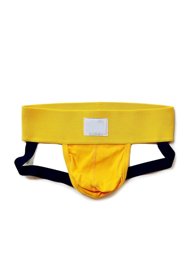 menaful Yellow / M Low Rise Cotton Letter Thong