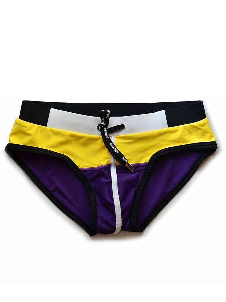 menaful Yellow / M Low Waist Swim Briefs