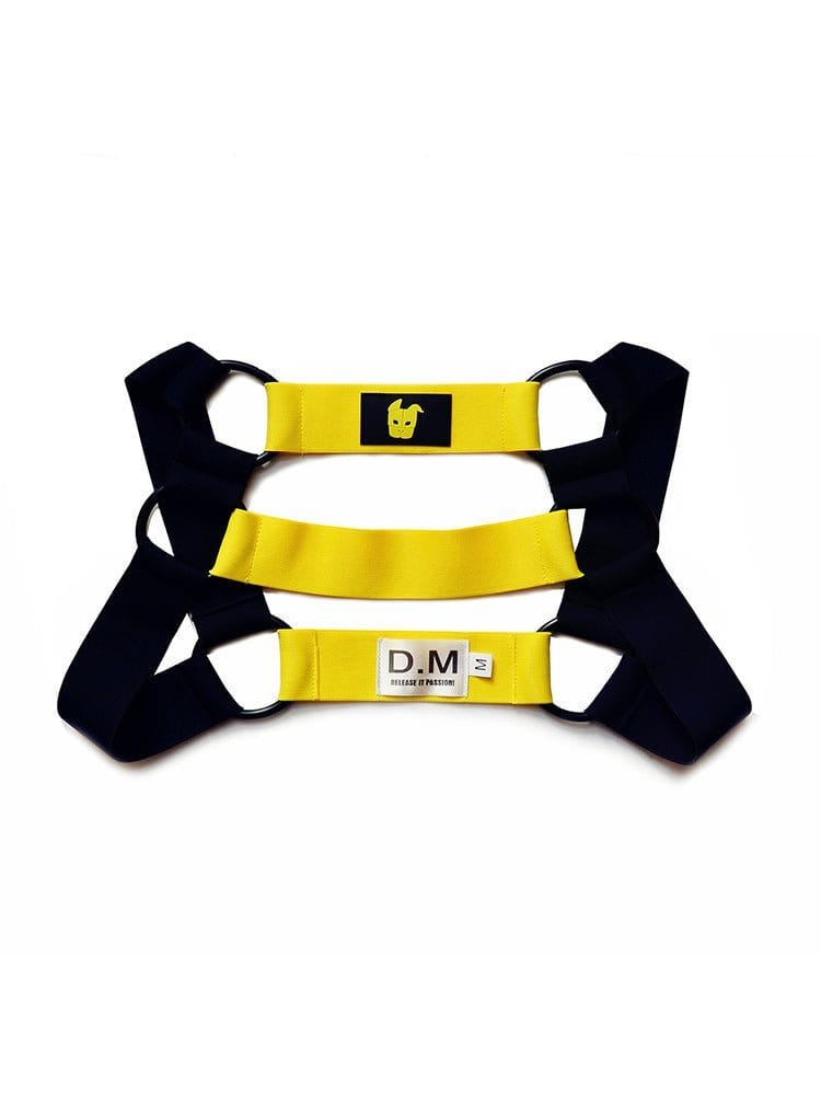 menaful Yellow / M / Polyester Chest Sexy Shoulder Strap Harness