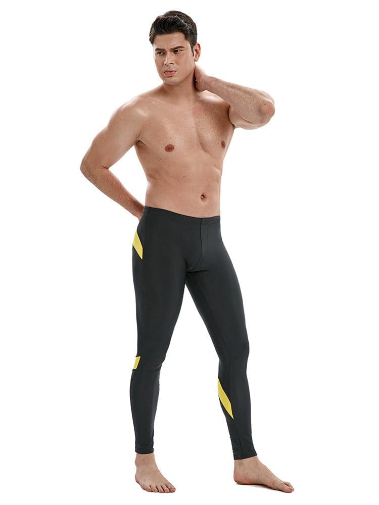 menaful Yellow / S Elastic Sports Training Yoga Quick-drying Leggings - Black