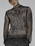 Hollow Breathable Long-sleeved Mesh T-shirt - Menaful™