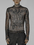 Hollow Breathable Long-sleeved Mesh T-shirt - Menaful™